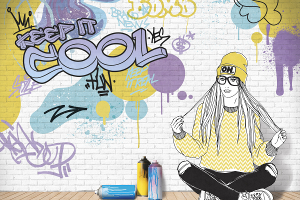 34965 Бесшовные фрески Ortograf Free time 2