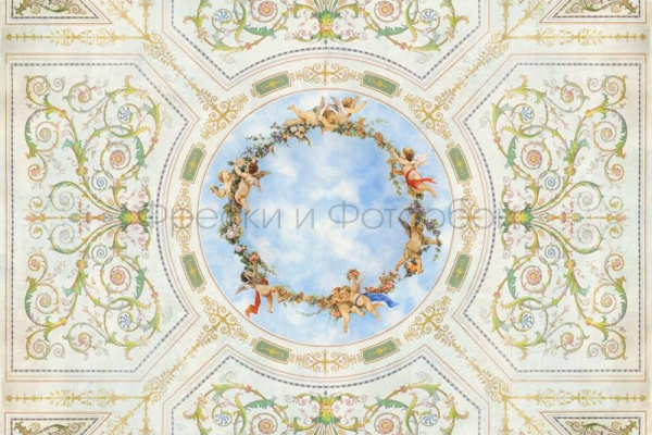 9023 Бесшовные фотообои Affresco Сюжеты для потолков