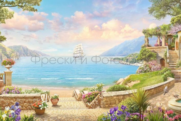 6873 Бесшовные фотообои Affresco Пейзаж