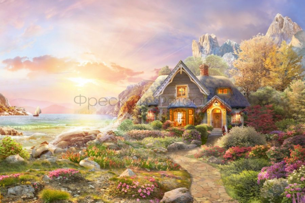 6569 Бесшовные фотообои Affresco Пейзаж